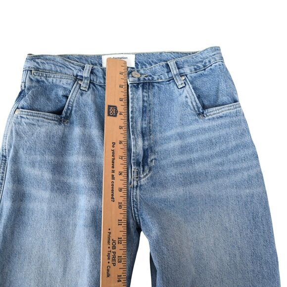 Reformation Cowboy Slouchy Wide Leg Jeans Women's Size 28 Medium Wash - Picture 6 of 9